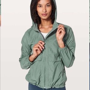 Lululemon Hood Lite Jacket Packable - Juniper Gree